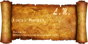 Luczi Margit névjegykártya